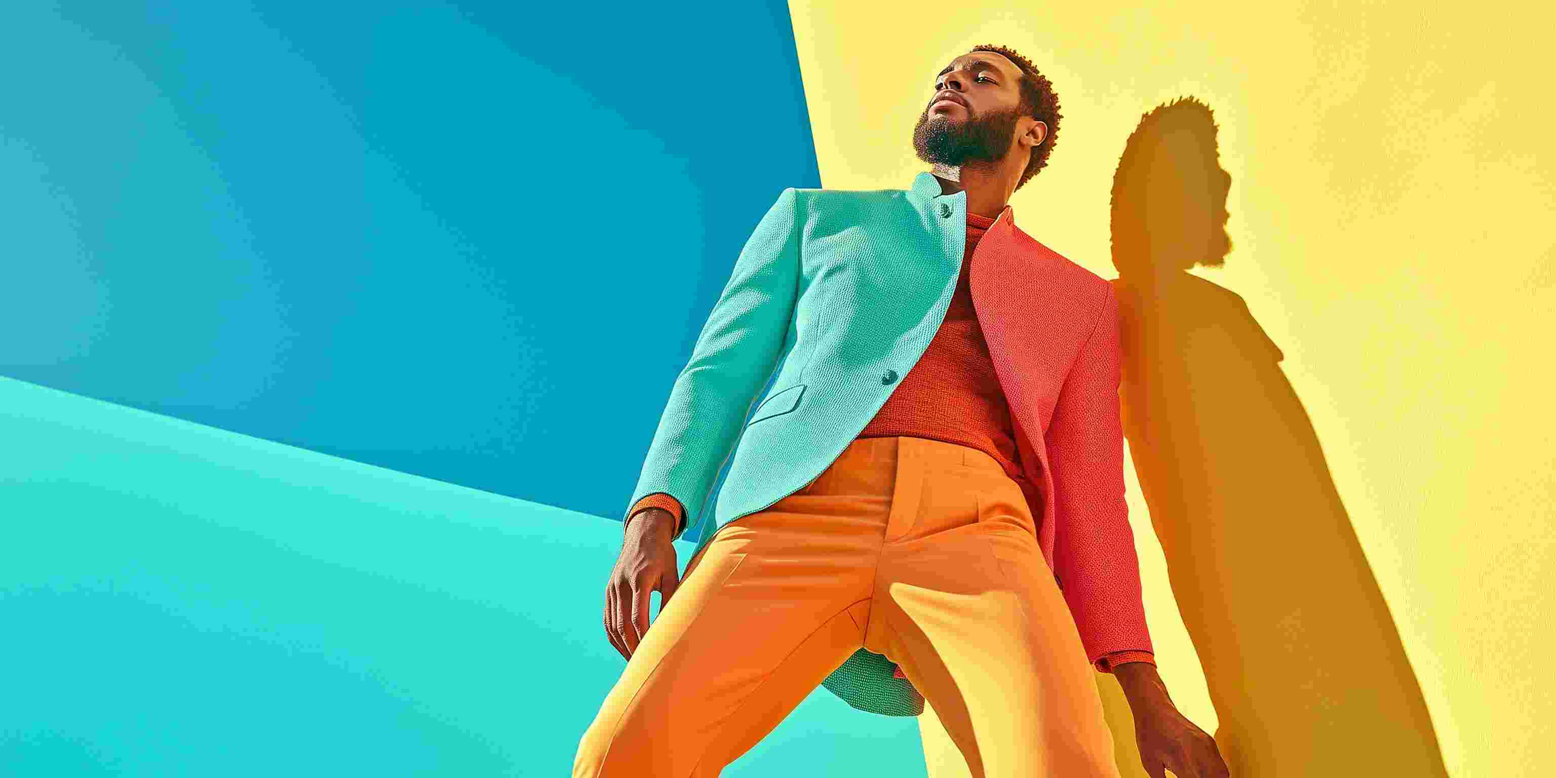 HR medewerker staat in de zon in stijl van Wes Anderson