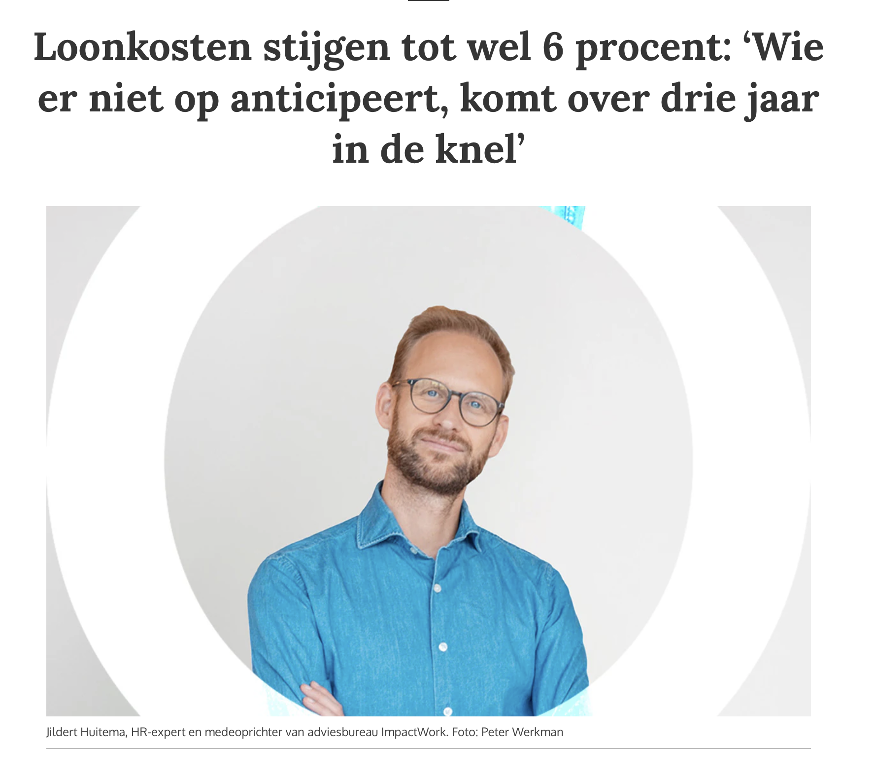 De loonkostenrekensom die niemand maakt
