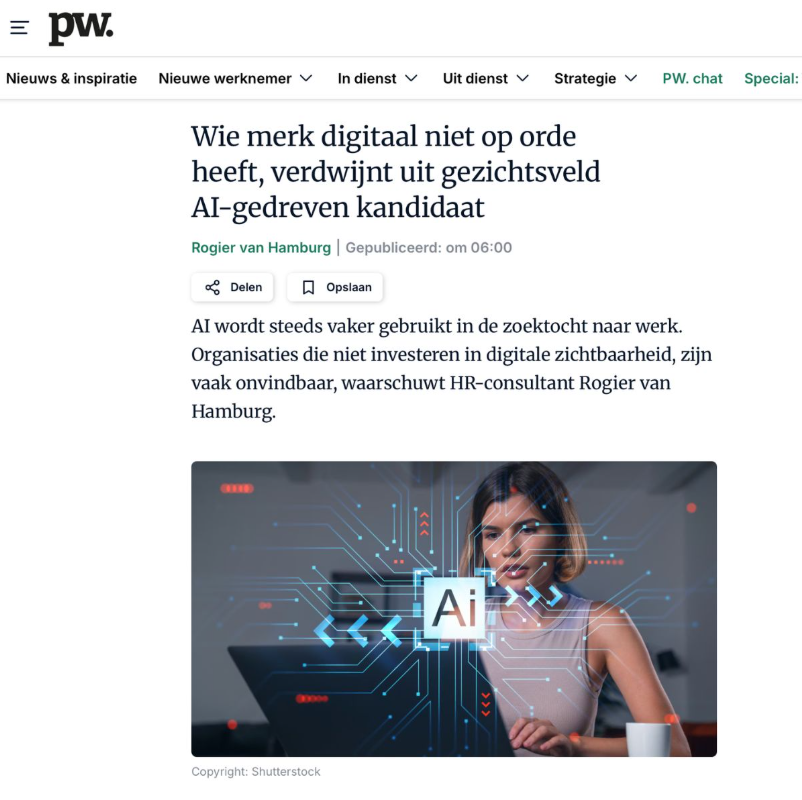 Is jouw digitale werkgeversmerk klaar voor de AI-revolutie?