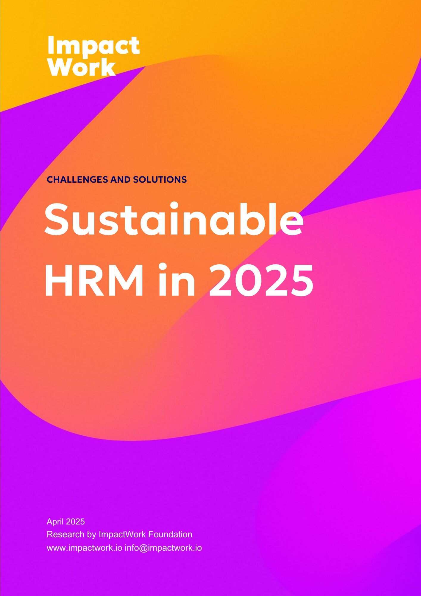 Download our Sustainable HRM research 2025